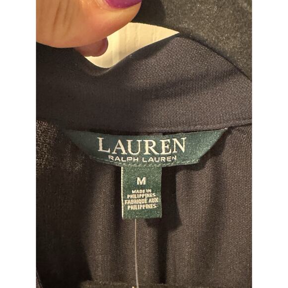 Lauren Ralph Lauren NWT Jumpsuit Navy Classic Stretch - Women's Size M - Picture 5 of 14